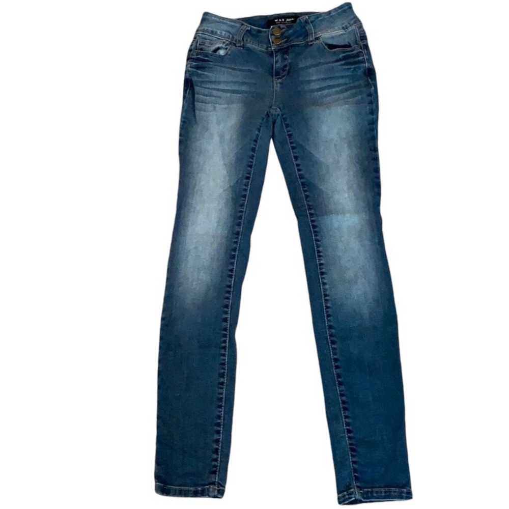 Wax Jeans Light Wash Fade Mid Rise Skinny Jeans Junior’s Size 3